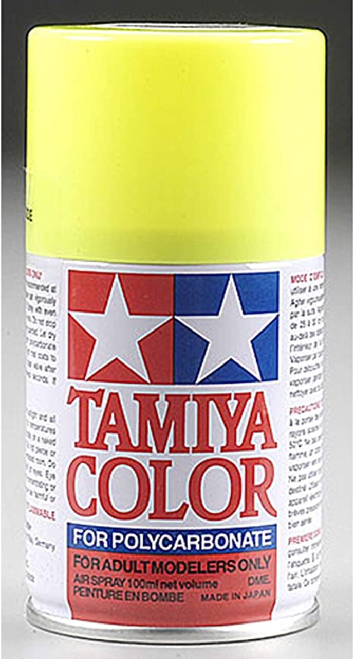 Tamiya PS-27 Fluorescent Yellow, Spray 100ml For Polycarbinate